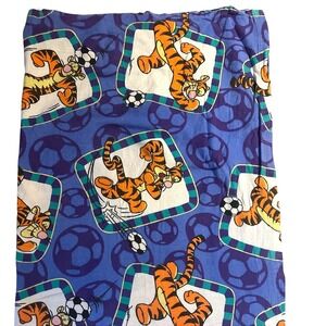 Vintage Winnie the Pooh, Tiger soccer,Twin flat sheet, 100% cotton
